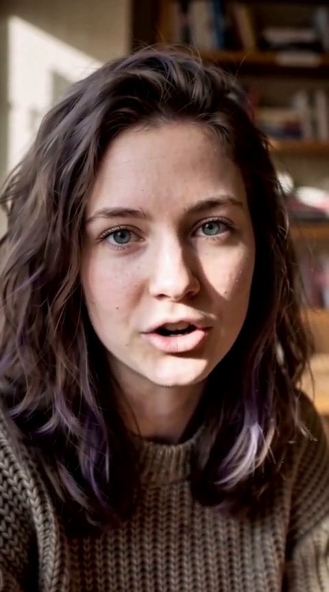 Frame from the Kate, six renders of speech, render 4 of 6 clip