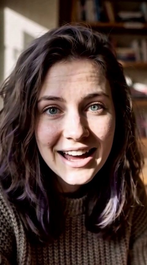 Frame from the Kate, six renders of speech, render 5 of 6 clip