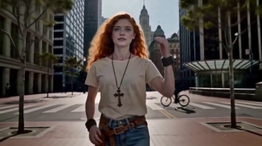 Frame from the Under the street trees, shot 5 clip