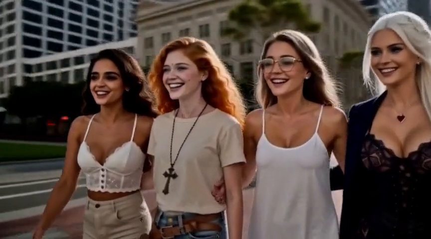 Frame from the Everyone meets her, shot 7 clip