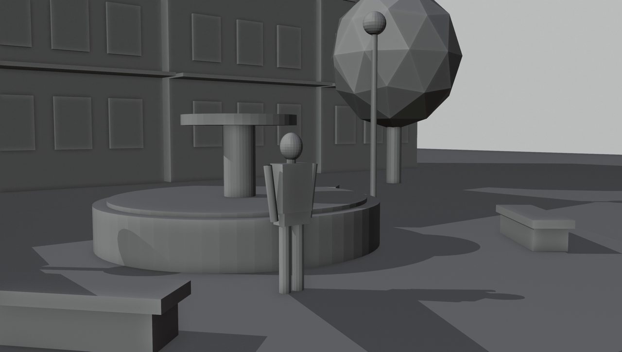 Frame from the Clay layout (Blender) result