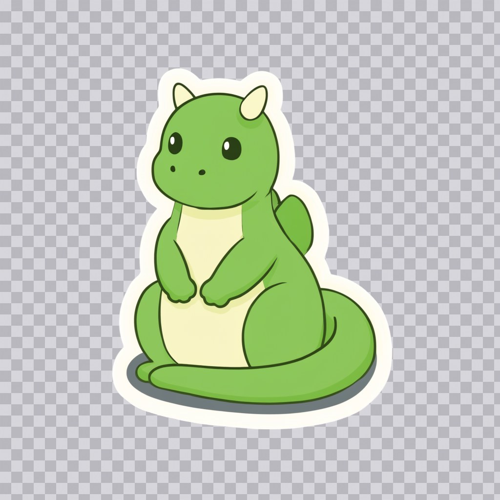 Frame from the Input: Dragon sticker layer result