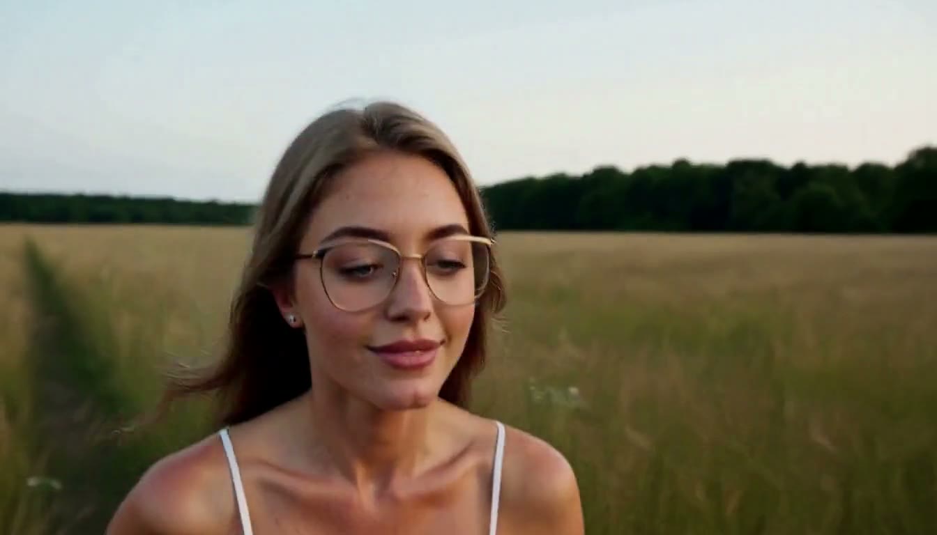 Frame from the crane rise shot